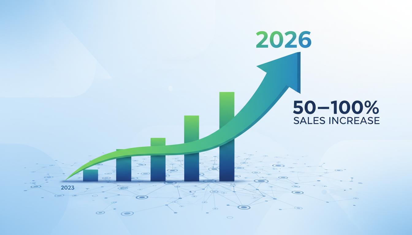 Инфографика 2026: продажи вверх на 50–100% — как превратить данные в деньги